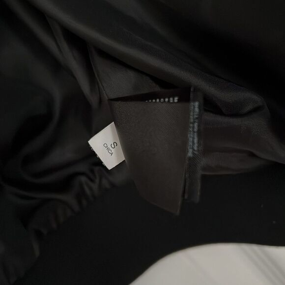 Bebe Black and Green Patterned Bomber Jacket - Picture 13 of 16